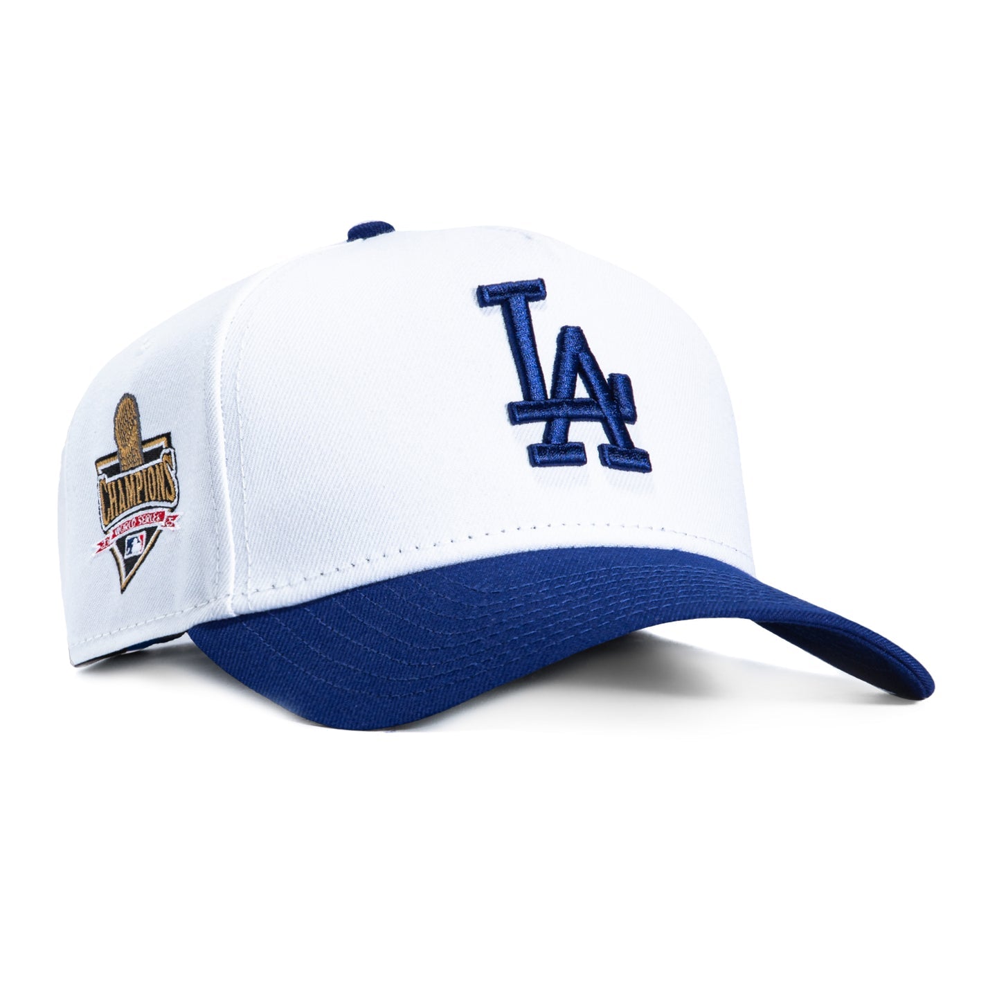 NEW ERA 9FORTY A-FRAME LOS ANGELES DODGERS 2025 WORLD SERIES CHAMPIONS TROPHY PATCH SNAPBACK HAT